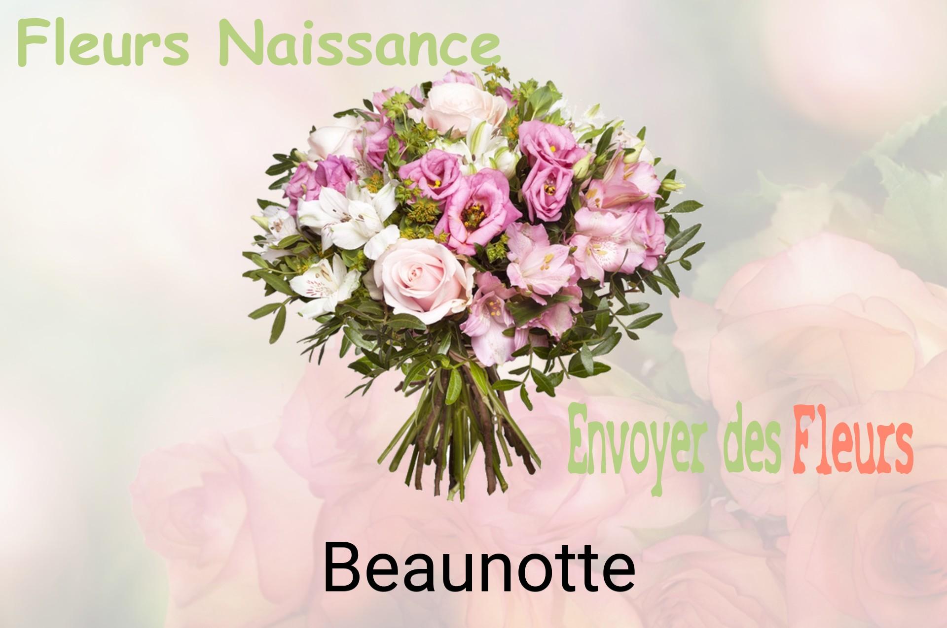 Bouquet de fleurs de naissance livré à Beaunotte